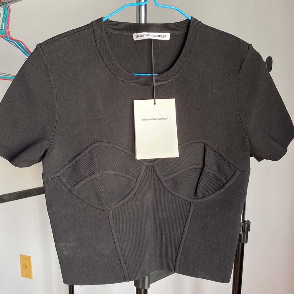 Alexander Wang bra cup crop top
